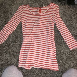 JCREW red & white striped top